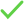 green checkmark
